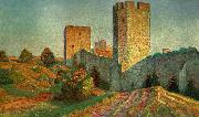 anders trulson visby ringmur oil painting